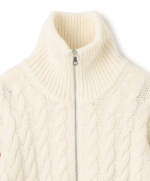 JOSEPH STUDIO（ジョゼフストゥディオ）の「ハスキー　ニットカーディガン（ニット/セーター・レディース・ダークグリーン系/アイボリー系・MEDIUM/SMALL）」の13枚目の写真