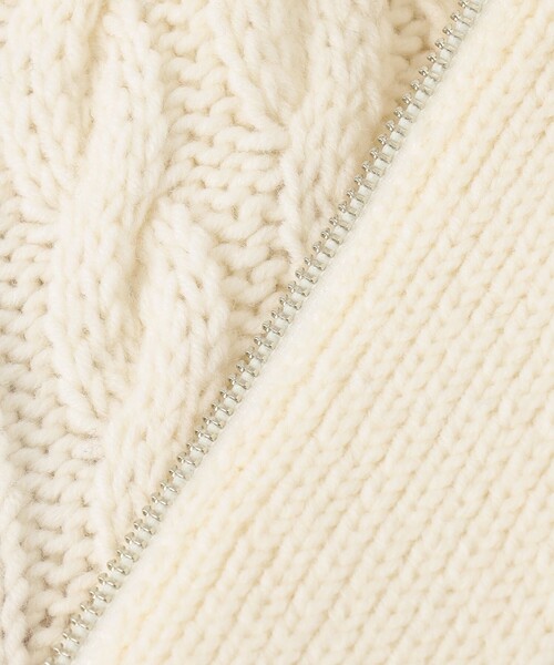 JOSEPH STUDIO（ジョゼフストゥディオ）の「ハスキー　ニットカーディガン（ニット/セーター・レディース・ダークグリーン系/アイボリー系・MEDIUM/SMALL）」の18枚目の写真