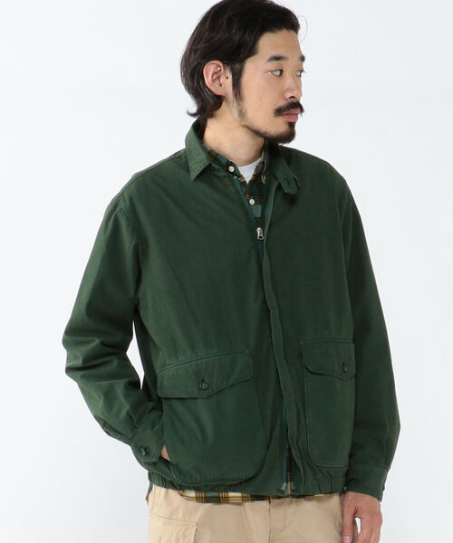 BEAMS PLUS ハイカウントウェザークロスジッパーブルゾンSサイズ BEAMS PLUS / ハイカウント ウェザークロス ジッパー ブルゾン