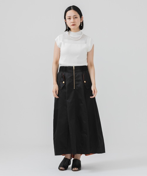 Paradise Picnic(パラダイスピクニック)の「TE VALT シアーニットプルオーバー(ニット/セーター・レディース・ブラック/パープル/アイボリー・FREE)」の4枚目の写真