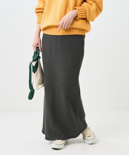 FREAK'S STORE（フリークスストア）の「カラーピグメントワッフルスカート（スカート・レディース・ブラック/パープル/ピンク/グリーン・ﾌﾘ-）」の8枚目の写真