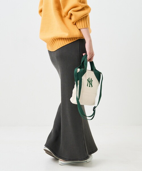 FREAK'S STORE（フリークスストア）の「カラーピグメントワッフルスカート（スカート・レディース・ブラック/パープル/ピンク/グリーン・ﾌﾘ-）」の10枚目の写真