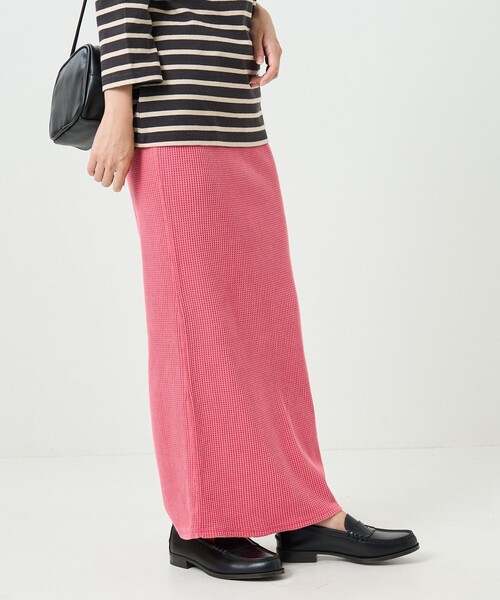 FREAK'S STORE（フリークスストア）の「カラーピグメントワッフルスカート（スカート・レディース・ブラック/パープル/ピンク/グリーン・ﾌﾘ-）」の18枚目の写真