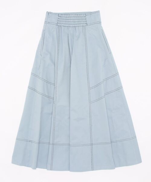 REDYAZEL(レディアゼル)の「ハイウエストサイドボタンフレアスカート(スカート・レディース・ブルー/オフホワイト/ベージュ/ネイビー・SMALL/MEDIUM)」の5枚目の写真