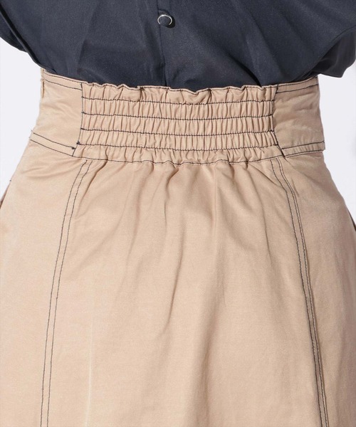 REDYAZEL(レディアゼル)の「ハイウエストサイドボタンフレアスカート(スカート・レディース・ブルー/オフホワイト/ベージュ/ネイビー・SMALL/MEDIUM)」の19枚目の写真