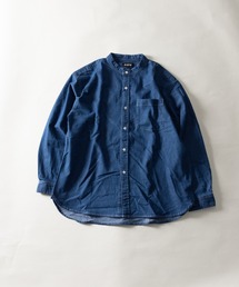 BARCEDOS | 6.5oz デニム スタンドカラーシャツ(シャツ/ブラウス)