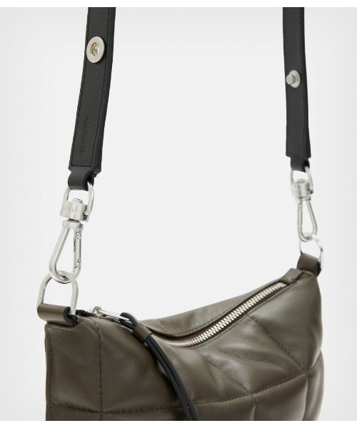 ALLSAINTS(オールセインツ)の「EVE LEATHER QUILTED CROSSBODY BAG | EVE レザー キルト クロスボディ バッグ(ショルダーバッグ・レディース・オリーブ・ONE SIZE)」の10枚目の写真