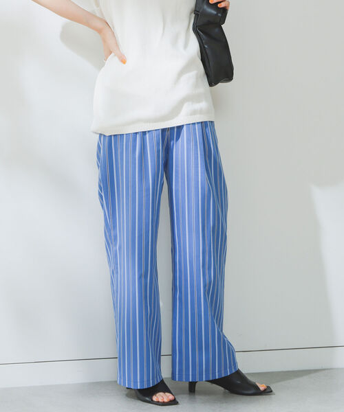 B:MING by BEAMS（ビーミングバイビームス）の「B:MING by BEAMS / ストライプ ストレート パンツ（その他パンツ・レディース・ブルー/ブラウン系その他・MEDIUM/SMALL）」の7枚目の写真