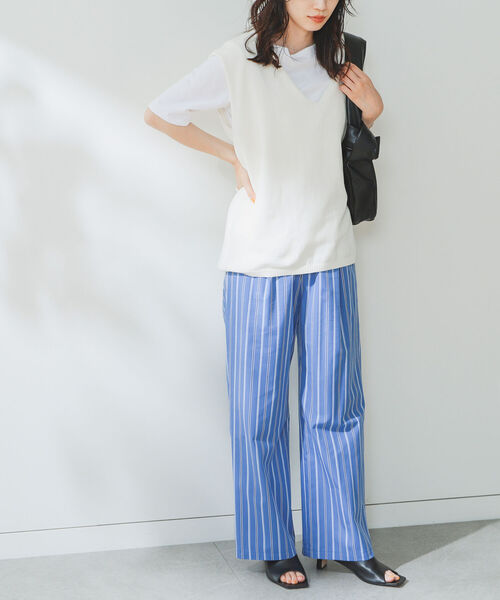 B:MING by BEAMS（ビーミングバイビームス）の「B:MING by BEAMS / ストライプ ストレート パンツ（その他パンツ・レディース・ブルー/ブラウン系その他・MEDIUM/SMALL）」の10枚目の写真