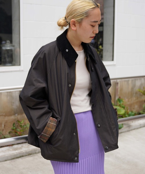 Barbour(バブアー)の「BARBOUR (バブアー) 別注TRANSPORT JACKET /トランスポートジャケット(ブルゾン・メンズ・ブラック/セージグリーン・36/38/40/42)」の21枚目の写真