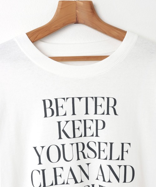 andme(アンドミー)の「オーバーサイズメッセージプリント長袖Tシャツ(Tシャツ/カットソー・レディース・ホワイト×グレー/チャコールグレー/パープル/ホワイト×ブラウン/ホワイト×パープル/ホワイト×グリーン・M)」の10枚目の写真