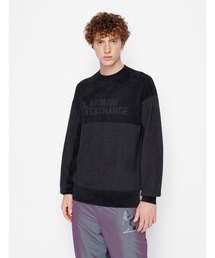 ARMANI EXCHANGE | 【A|X アルマーニ エクスチェンジ】バイカラー　ロゴニットプルオーバー(ニット/セーター)
