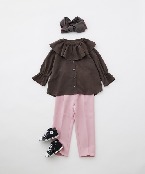 CIAOPANIC TYPY（チャオパニックティピー）の「【KIDS】テックウールセンタープレスパンツ（スラックス・キッズ・ブルー/ピンク・S/XL/L/M/XXL）」の5枚目の写真