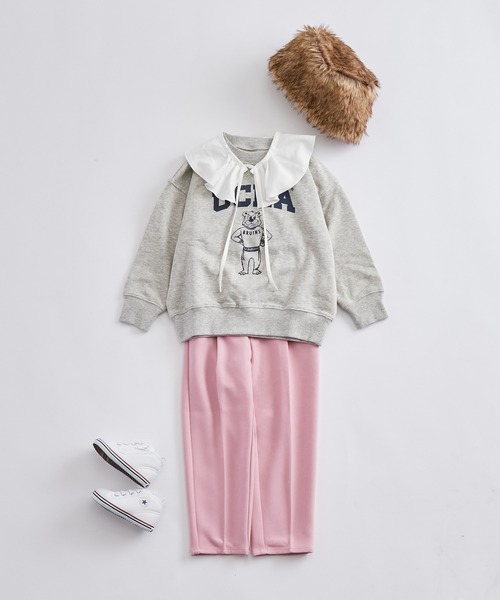 CIAOPANIC TYPY（チャオパニックティピー）の「【KIDS】テックウールセンタープレスパンツ（スラックス・キッズ・ブルー/ピンク・S/XL/L/M/XXL）」の6枚目の写真