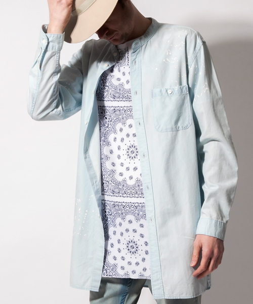 MONKEY TIME（モンキータイム）の「＜monkey time＞ ∴ 4.5oz/DNM BAND L/SHT/シャツ ◆（シャツ/ブラウス・メンズ・その他1/その他2・SMALL/MEDIUM/LARGE）」の2枚目の写真