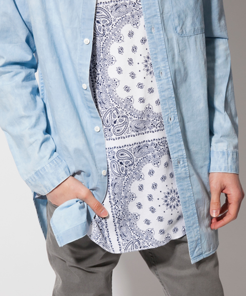 MONKEY TIME（モンキータイム）の「＜monkey time＞ ∴ 4.5oz/DNM BAND L/SHT/シャツ ◆（シャツ/ブラウス・メンズ・その他1/その他2・SMALL/MEDIUM/LARGE）」の6枚目の写真