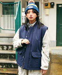 【SPOC STORE】リブカラー中綿ベスト