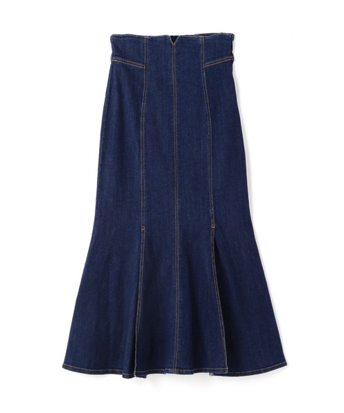 FREE'S MART（フリーズマート）の「【Sシリーズ対応】ハイウエストタックマーメイドデニムスカート（デニムスカート・レディース・グリーン系その他/ブルー系その他/ダークネイビー・SMALL/MEDIUM/X-SMALL）」の3枚目の写真