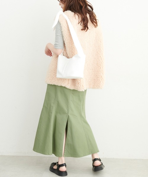 FREE'S MART（フリーズマート）の「【Sシリーズ対応】ハイウエストタックマーメイドデニムスカート（デニムスカート・レディース・グリーン系その他/ブルー系その他/ダークネイビー・SMALL/MEDIUM/X-SMALL）」の17枚目の写真