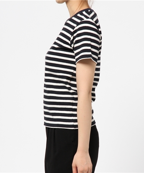 Sheta（シータ）の「クルーネックボーダーTee（Tシャツ/カットソー・レディース・ネイビー・FREE）」の3枚目の写真