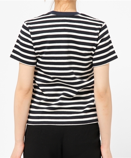 Sheta（シータ）の「クルーネックボーダーTee（Tシャツ/カットソー・レディース・ネイビー・FREE）」の4枚目の写真