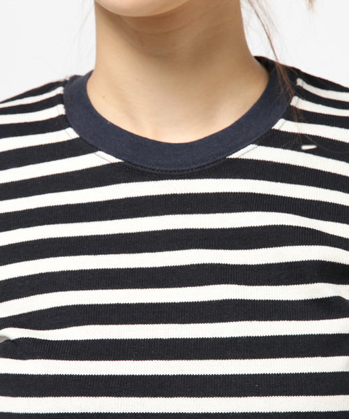Sheta（シータ）の「クルーネックボーダーTee（Tシャツ/カットソー・レディース・ネイビー・FREE）」の5枚目の写真