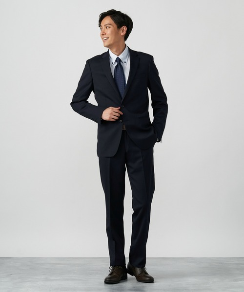 TOKYO SHIRTS（トウキョウシャツ）の「形態安定ノーアイロン ボタンダウン 長袖ビジネスワイシャツ（ビジネスシャツ・メンズ・サックスブルー・首回り37cm-裄丈80cm/首回り39cm-裄丈80cm/首回り39cm-裄丈84cm/首回り41cm-裄丈82cm/首回り41cm-裄丈86cm/首回り42cm-裄丈82cm/首回り42cm-裄丈86cm/首回り43cm-裄丈82cm/首回り43cm-裄丈86cm/首回り37cm-裄丈84cm）」の2枚目の写真