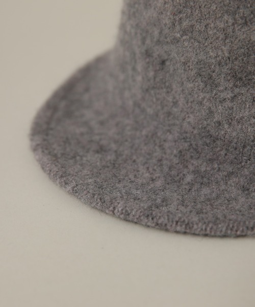 Cheek（チーク）の「ウールジョッキーキャップ（キャップ・レディース・ブラック/グレー・FREE）」の10枚目の写真