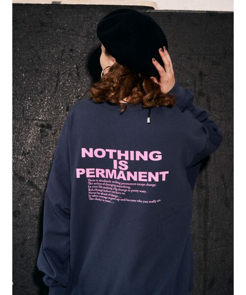 RUSSELL（ラッセル）の「ルーズプリントワイドプルオーバー（スウェット・レディース・ブラック/ネイビー/ホワイト・FREE）」の13枚目の写真