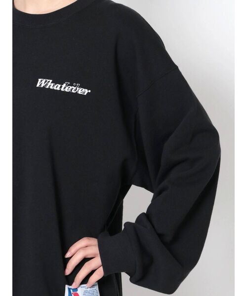 RUSSELL（ラッセル）の「ルーズプリントワイドプルオーバー（スウェット・レディース・ブラック/ネイビー/ホワイト・FREE）」の18枚目の写真