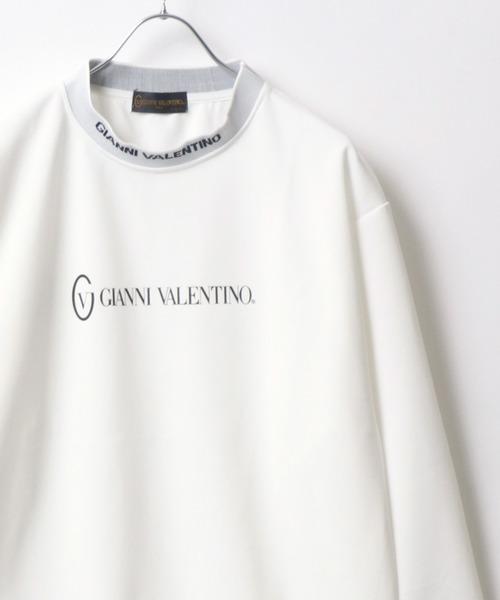 GIANNI VALENTINO（ジャンニヴァレンチノ）の「GIANNI VALENTINO/ジャン二バレンチノ ジャガードロゴ モックネック