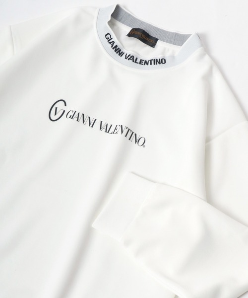 GIANNI VALENTINO（ジャンニヴァレンチノ）の「GIANNI VALENTINO/ジャン二バレンチノ ジャガードロゴ モックネック スウェットトレーナー（スウェット・メンズ・ホワイト/ブラック/グレー・LL/M/L）」の11枚目の写真