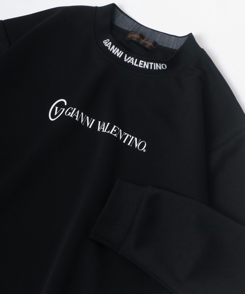 GIANNI VALENTINO（ジャンニヴァレンチノ）の「GIANNI VALENTINO/ジャン二バレンチノ ジャガードロゴ モックネック スウェットトレーナー（スウェット・メンズ・ホワイト/ブラック/グレー・LL/M/L）」の13枚目の写真