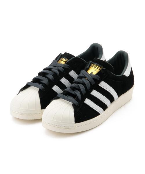 BEAMS BOY（ビームスボーイ）の「Πadidas / SUPERSTAR 80s SUEDE（スニーカー・レディース・ブラック・23.5/23/24/24.5）」の2枚目の写真