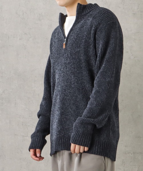 NAVY（ネイビー）の「モール畔ハーフジップセーター（ニット/セーター