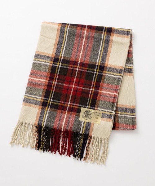 DISCOAT(ディスコート)の「チェック大判ストール(ストール/ショール・レディース・ブラウン/ピンク/イエロー/ブルー/アイボリー・FREE)」の9枚目の写真