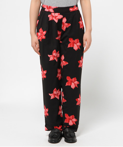 mystic（ミスティック）の「【Omekashi】オリジナル大花PTパンツ（その他パンツ・レディース・ブラック/オフホワイト/グレー・ﾌﾘ-）」の4枚目の写真