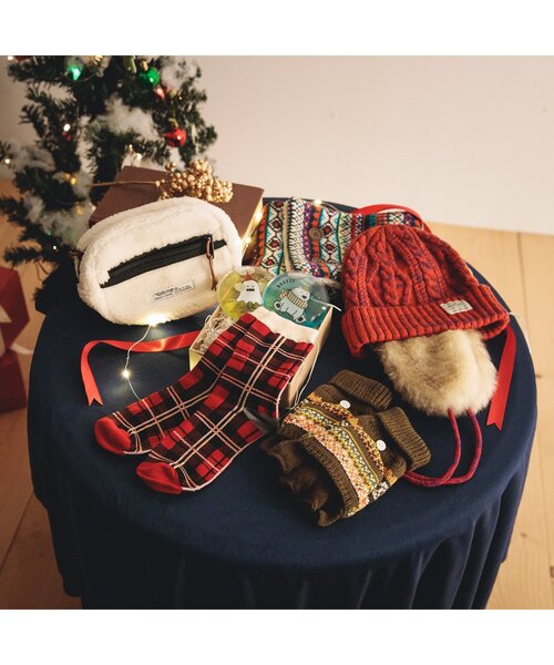 BREEZE（ブリーズ）の「ボアショルダーポーチ（ボディバッグ/ウエストポーチ・キッズ・レッド/アイボリー・FREE）」の3枚目の写真