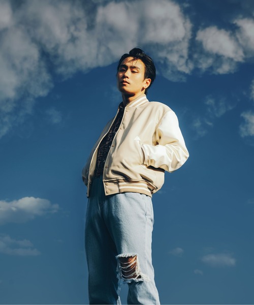 FTW(エフティダブリュー)の「VARSITY JACKET(スタジャン・メンズ・ブラック/アイボリー・MEDIUM/LARGE)」の13枚目の写真