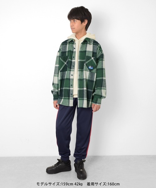 GLAZOS(グラソス)の「ジャージ・ライントラックパンツ【セットアップ対応】(その他パンツ・キッズ・ネイビー/インディゴブルー/ブラック・150cm/170cm/140cm/160cm)」の9枚目の写真