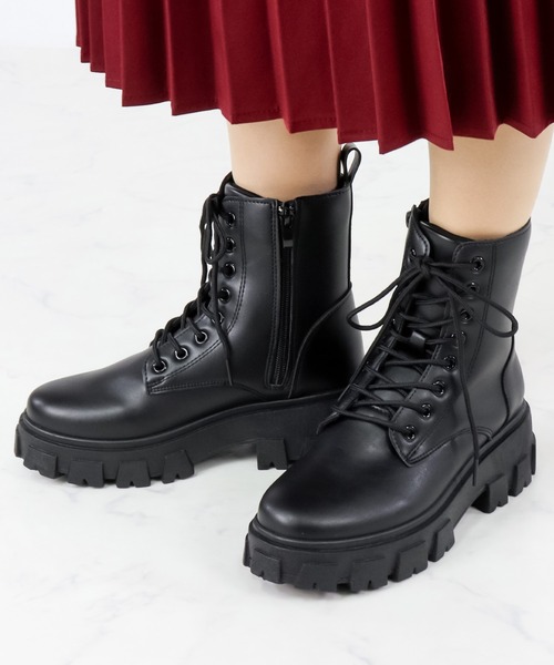 LibertyDoll(リバティードール)の「Liberty doll / 厚底ボリュームソールブーツ (9093)(9094) ショートブーツ(ブーツ・レディース・ダークブラウン系/ダークブラウン/ブラック/ブラック系その他・36/37/39/40/38/41)」の11枚目の写真