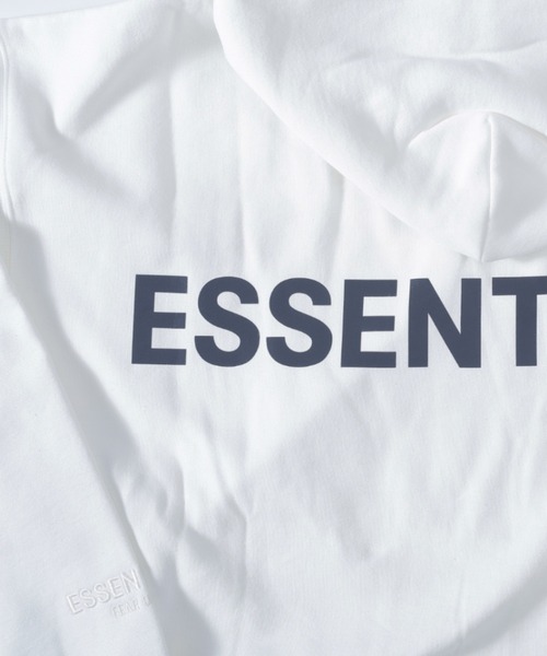 FOG ESSENTIALS（エフオージーエッセンシャルズ）の「FOG ESSENTIALS LOGO SWEAT HOODIE エッセンシャルズ ロゴスウェットパーカー（パーカー・メンズ・ホワイト/ブラック・S/M/L/XL）」の7枚目の写真