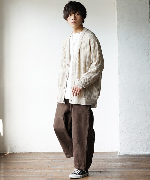MinoriTY（マイノリティ）の「【MinoriTY】極太ワイドバルーンパンツ 極太デニムパンツ バギーパンツ イージーパンツ メンズ（デニムパンツ・メンズ・ブラウン/オフホワイト/ブラック/ライトブラック/ケミカルウォッシュ・M/L）」の18枚目の写真