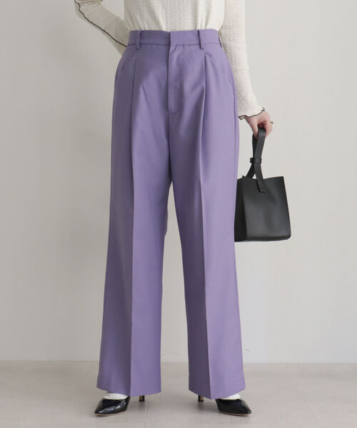 fredy emue（フレディエミュ）の「スラックスセンタープレスパンツ（スラックス・レディース・ライトグレー/ブラック/ベージュ/ラベンダー・36/38）」の18枚目の写真