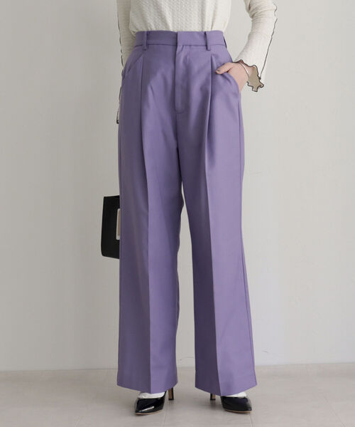 fredy emue（フレディエミュ）の「スラックスセンタープレスパンツ（スラックス・レディース・ライトグレー/ブラック/ベージュ/ラベンダー・36/38）」の20枚目の写真