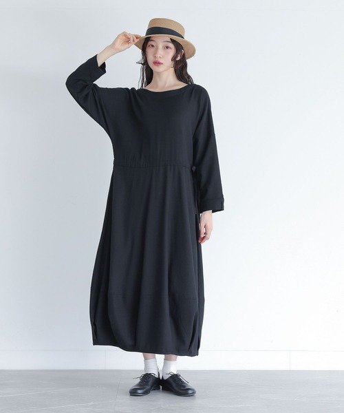 somari imagination（ソマリ イマジネーション）の「『リネン混ジャケット＆ワンピースセットアップ』（ワンピース・レディース・モカ/ブラック/チャコールグレー・1/2）」の20枚目の写真