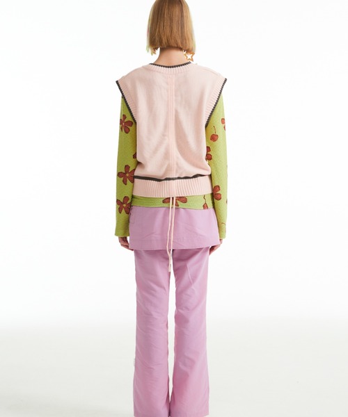 KIRSH(キルシー)の「KIRSH CHERRY SHIRRING KNIT VEST/キルシーチェリーシャーリングニットベスト(ベスト・レディース・ライトピンク/ネイビー・ONE SIZE)」の16枚目の写真