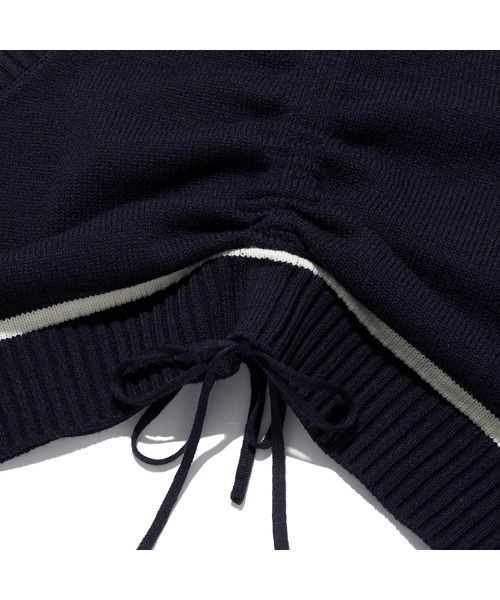 KIRSH(キルシー)の「KIRSH CHERRY SHIRRING KNIT VEST/キルシーチェリーシャーリングニットベスト(ベスト・レディース・ライトピンク/ネイビー・ONE SIZE)」の12枚目の写真