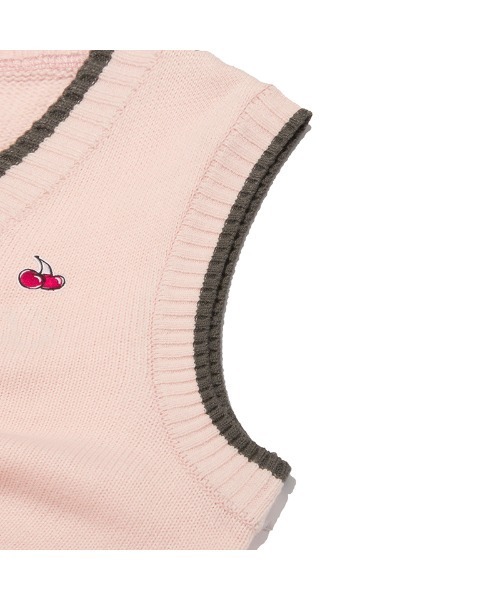 KIRSH(キルシー)の「KIRSH CHERRY SHIRRING KNIT VEST/キルシーチェリーシャーリングニットベスト(ベスト・レディース・ライトピンク/ネイビー・ONE SIZE)」の21枚目の写真