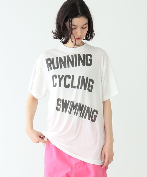 「BEAMS BOY」 半袖Tシャツ X-SMALL グレー レディース BEAMS BOY 「BEAMS BOY」 半袖Tシャツ SMALL グレー レディース